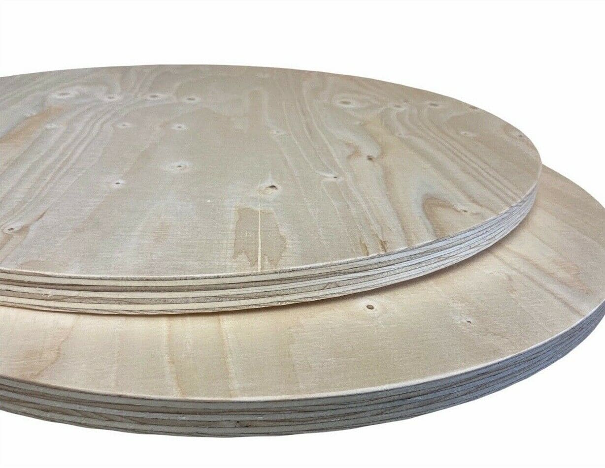 Tischplatte 5-90cm Durchmesser 21mm Holzscheibe rund Multiplex-Scheibe 