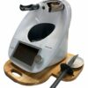 Mundor Tischplatten Gleitbrett Eiche Gleiter Slider fuer Thermomix TM5 TM6 NEU Inklusive Schale